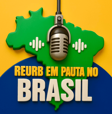 Logo do podcast REURB em Pauta no Brasil