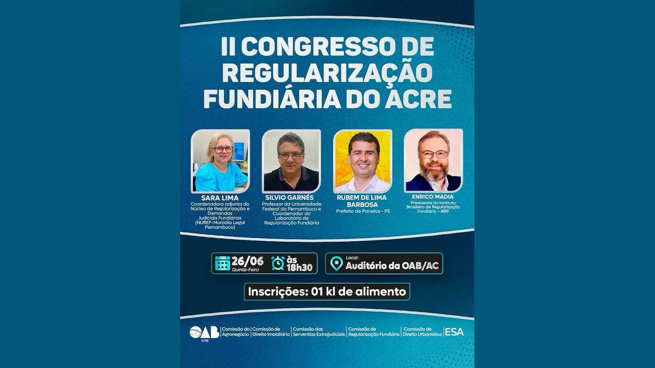 OAB do Acre debate soluções para a informalidade nas terras do estado